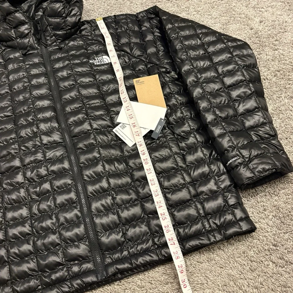 NEW The North Face Thermoball Hooded Jacket Black Men's XL NFOA8D1N $250 NWT